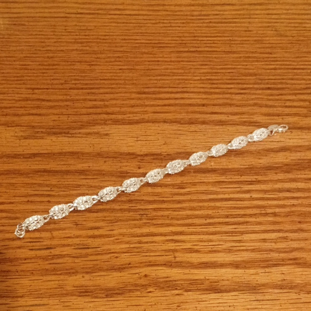 Silver Honeycomb Bracelet